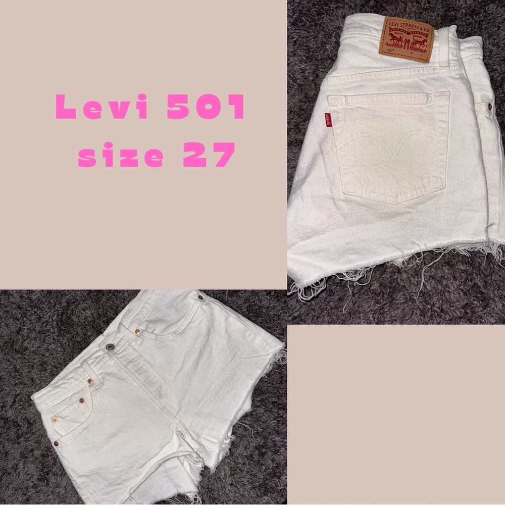 Levi 501 fly button shorts